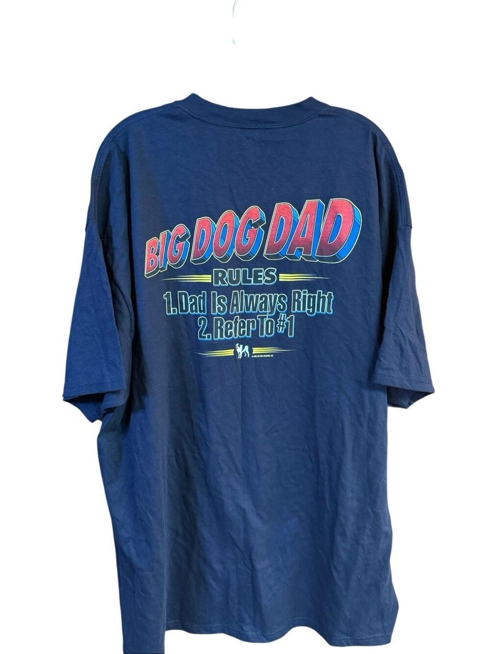 Big Dogs "Big Dog Dad Rules" graphic t-shirt Black Sz XXL NWOT